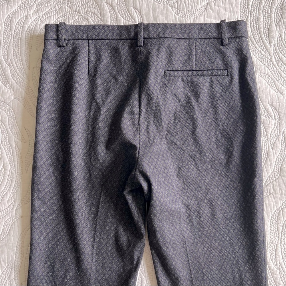 Theory - Tailored Trouser in Stretch Knit - Charcoal Multi - Picture 11 of 14